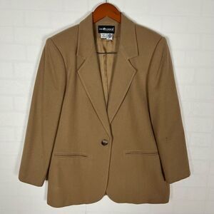 Sag Harbor Women’s Tan Wool Blazer Size 10P
